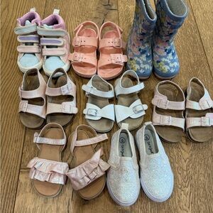 Cat & Jack Kids Sandals and Boots Collection - Pink, White, Blue